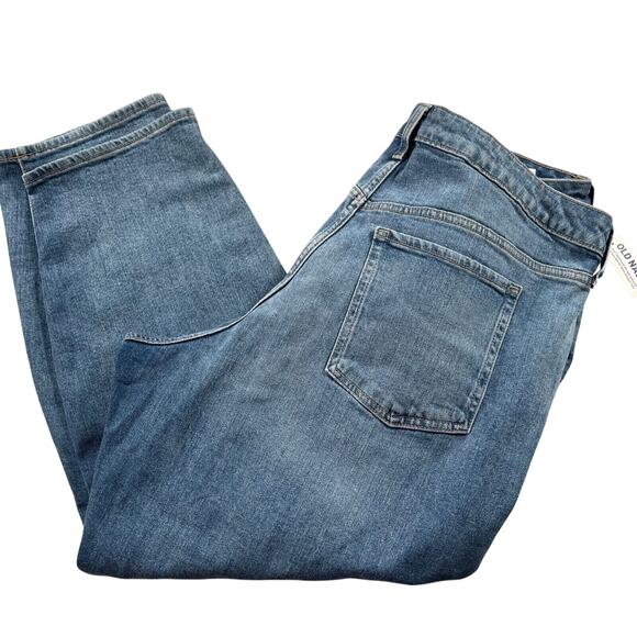 Old Navy Jeans 20 High Rise Curvy OG Straight Secret Smooth Pockets Inseam 27.5" - Picture 4 of 10